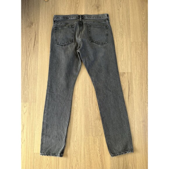 J.Crew‎ 484 Jeans Men 33x32 Narrow Tapered Leg Washed Black Stretch Denim Slim - Picture 4 of 6